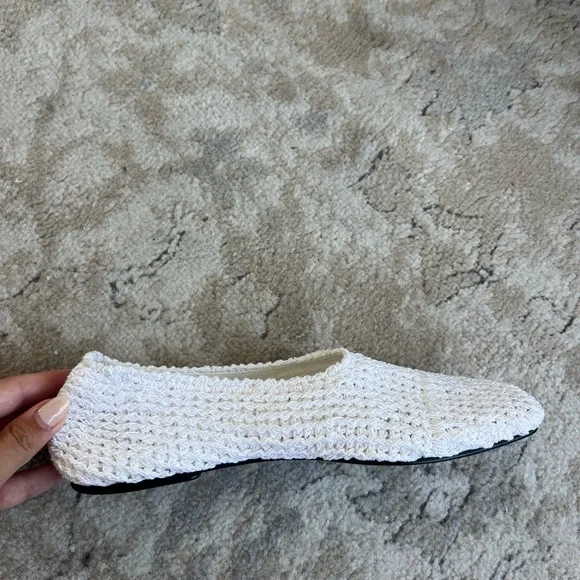 THE ROW WHITE CROCHET FLATS - Picture 2 of 6